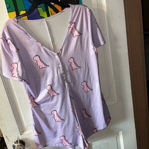 Dinosaur Pajama romper